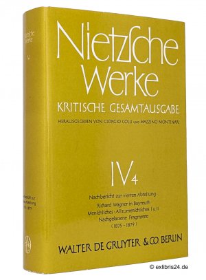 Nachbericht zur vierten Abteilung: Richard Wagner in Bayreuth. Menschliches, Allzumenschliches I u. II. Nachgelassene Fragmente (1875-1879) : (Reihe: […]