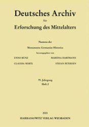 gebrauchtes Buch – Deutsches Archiv für Erforschung des Mittelalters. 79. Jahrgang (2023), Heft 2