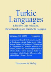 gebrauchtes Buch – Turkic Languages. Volume 28, Number 1 (2024)