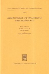 gebrauchtes Buch – Arbeitslosigkeit und Möglichkeiten ihrer Überwindung