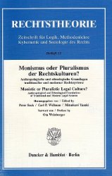 gebrauchtes Buch – Monistic or Pluralistic Legal Culture?