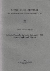 Salutatio' Formulas in Latin Letters to 1200