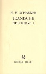 gebrauchtes Buch – Schaeder, Hans Heinrich – Iranische Beiträge I