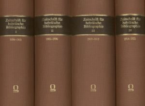 Zeitschrift für Hebræische Bibliographie