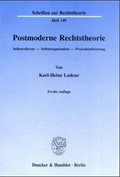 gebrauchtes Buch – Karl-Heinz Ladeur – Postmoderne Rechtstheorie