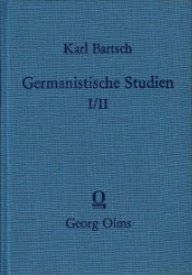 Germanistische Studien I/II. Supplement zur Germania