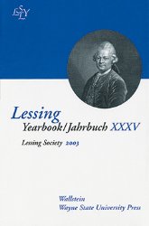 Lessing Yearbook/Jahrbuch: Vol. XXXV, 2003