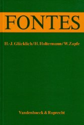 gebrauchtes Buch – Glücklich, Hans-Joachim/Horst Holtermann/Wolfram Zapfe – Fontes