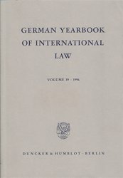 gebrauchtes Buch – German Yearbook of International Law. Vol. 39 (1996)