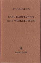 Carl Hauptmann. Eine Werkdeutung