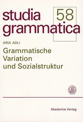 gebrauchtes Buch – Aria Adli – Grammatische Variation und Sozialstruktur