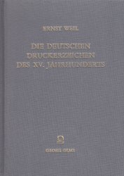 Die deutschen Druckerzeichen des 15. Jahrhunderts