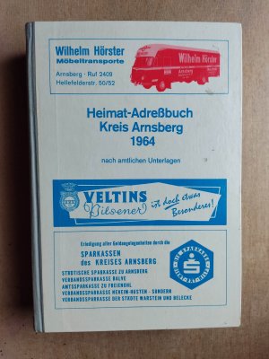 Arnsberg, Heimat - Adressbuch Kreis Arnsberg 1964 - nach amtlichen Unterlagen - Verzeichnis der Ämter: Balve - Freienohl - Hüsten-Land - Sundern und Warstein […]