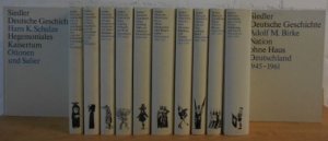 gebrauchtes Buch – Siedler Deutsche Geschichte [Sonderausgabe in der Sammlung Siedler]. [Band 1-6] Das Reich und die Deutschen [Band 7-12] Die Deutschen und ihre Nation. [Bd.1] Herwig Wolfram: Das Reich und die Germanen - Zwischen Antike und Mittelalter. [Bd.2] Hans K. Schulze: Vom Reich der Franken zum Land der Deutschen - Merowinger und Karolinger. [Bd.3] Hans K. Schulze: Hegemoniales Kaisertum - Ottonen und Salier. [Bd.4] Hartmut Boockmann: Stauferzeit und spätes Mittelalter - Deutschland 1125-1517. [Bd.5] Heinz Schilling: Aufbruch und Krise - Deutschland 1517-1648. [Bd.6] Heinz Schilling: Höfe und Allianzen: Deutschland 1648-1763. [Bd.7] Horst Möller: Fürstenstaat oder Bürgernation - Deutschland 1763-1815. [Bd.8] Heinrich Lutz: Zwischen Habsburg und Preußen - Deutschland 1815-1866. [Bd.9] Michael Stürmer, Das ruhelose Reich; Deutschland 1866-1918 [Bd.10] Hagen Schulze, Weimar, Deutschland 1917-1933. [Bd 11] Hans Ulrich Thamer Verführung und Gewalt, Deutschland 1933-1945. [Bd 12] Adolf Birke Nation oh