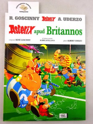 Asterix apud Britannos. Composuit Goscinny. Pinxit Uderzo. In Latinum convertit Rubricastellanus