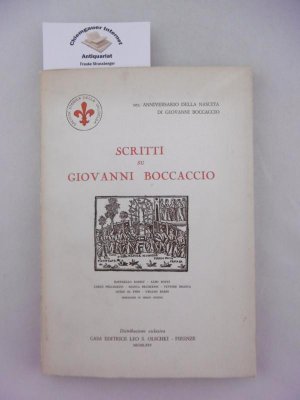 antiquarisches Buch – Ramat, Raffaello – Scritti su Giovanni Boccaccio. Prefazione di Sergio Gensini.