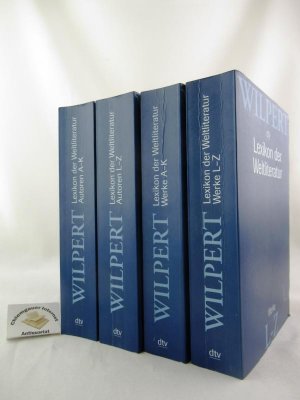 Lexikon der Weltliteratur. Biographisch-bibliographisches Handwörterbuch nach Autoren und anonymen Werken, VIER (4) Bände. Autoren und WERKE A - Z.