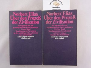 Über den Prozeß der Zivilisation. Soziogenetische und psychogenetische Untersuchungen . ZWEI (2) Bände. Band 1 : Wandlungen des Verhaltens in den weltlichen […]