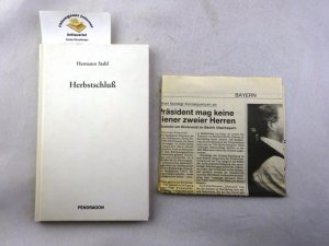 Herbstschluß : Gedichte. Mit einem Nachwort von Ulrich Dittmann.