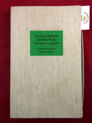 Sämtliche Werke "Frankfurter Ausgabe". Frankfurter Ausgabe. Stuttgarter Foliobuch. Faksimile-Edition. Historisch-Kritische Ausgabe herausgegeben von D […]