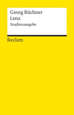 gebrauchtes Buch – Gersch, Hubert und Georg Büchner – Lenz: Studienausgabe mit Quellenanhang und Nachwort