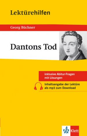 gebrauchtes Buch – Hansjürgen Popp – Klett Lektürehilfen Georg Büchner - Dantons Tod: für Oberstufe und Abitur - Interpretationshilfe für die Schule