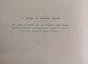 antiquarisches Buch – o. A. – Alphabete für die Stickerin. Buchstaben, Monogramme, Ziffern und Ornamente nach gezählten Fäden zu sticken und Muster mit Bausen für Weiß-Stickerei. Bibliothek D.M.C. Editions Th. de Dillmont