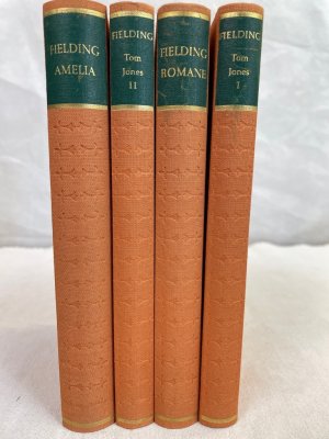 Sämtliche Romane in vier Bänden. KOMPLETT. Herausgeben mit Anmerkung und einer Einführung in die Romankunst Henry Fieldings versehen von Norbert Miller […]