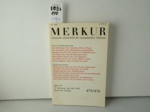 Merkur. Heft 9/10 10. 1988. Nr. 475/476. Deutsche Zeitschrift für europäisches Denken. 42. Jg.