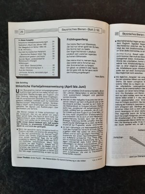 gebrauchtes Buch – Verband Bayerischer Bienenzüchter e – Bayerisches Bienen-Blatt. Fachblatt für Bienenzucht. 22. Jahrgang. Ausgabe 2 (April-Juni)/1995.