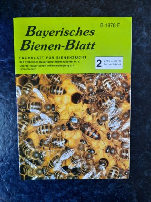 gebrauchtes Buch – Verband Bayerischer Bienenzüchter e – Bayerisches Bienen-Blatt. Fachblatt für Bienenzucht. 26. Jahrgang. Ausgabe 2 (April-Juni)/1999.