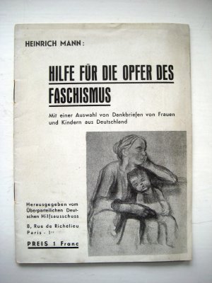 Hilfe für die Opfer des Faschismus. Rede gehalten.. am 14. April 1937 in der Mutualité, Paris, bei der ersten öffentlichen Kundgebung des überparteil. […]