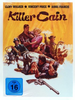 Killer Cain - Mediabook - Blu-ray + DVD - Western, Full HD remastered - Clint Walker, Vincent Price