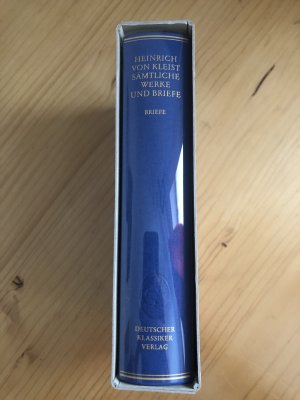 gebrauchtes Buch – Kleist, Heinrich von – Sämtliche Werke und Briefe in 4 Bänden - Band 4: Briefe von und an Kleist 1793-1811