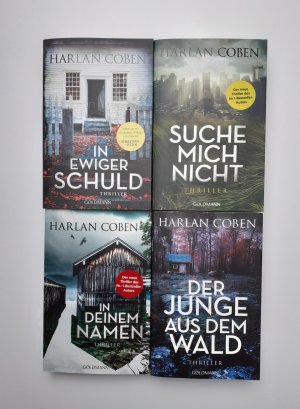 4 X Harlan Coben - In ewiger Schuld + Suche mich nicht + In deinem Namen + Der Junge aus dem Wald