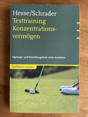 Testtraining Konzentrationsvermögen