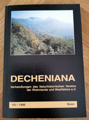 Decheniana - Band 151 / Verhandlungen des Naturhistorischen Vereins der Rheinlande und Westfalens e.V.