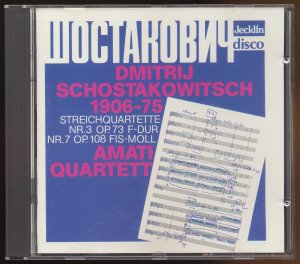 gebrauchter Tonträger – Dmitrij Schostakowitsch – Streichquartette Nr. 3 & 7