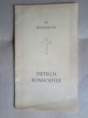 antiquarisches Buch – Hermann Engelhardt – In memoriam Dietrich Bonhoeffer