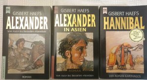 3 Bücher im Konvolut (Alexander, Alexander in Asien, Hannibal)