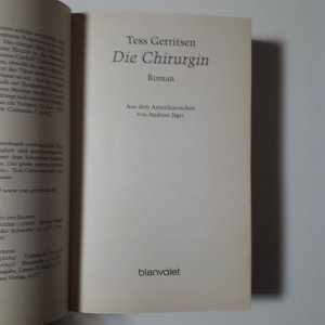 gebrauchtes Buch – Tess Gerritsen – Die Chirurgin