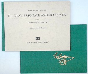 Die Klaviersonate AS-Dur Opus 110 von Ludwig van Beethoven. Faksimile-Ausgabe und Beiheft, 2 Bände.