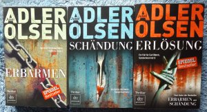 gebrauchtes Buch – 3x TB Thriller - Jussi Adler Olsen – Erbarmen + Schändung + Erlösung - Carl Mørck, Sonderdezernat Q (1 + 2 + 3)