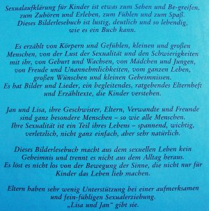 gebrauchtes Buch – Frank Herrath / Uwe Sielert – Lisa und Jan. Ein Aufklärungsbuch für Kinder und ihre Eltern.