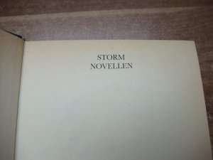 gebrauchtes Buch – Theodor Storm – Novellen