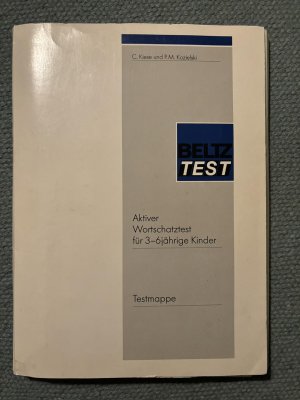 Aktiver Wortschatztest für 3-6jährige Kinder (AWST 3-6) / Testmappe