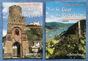 gebrauchtes Buch – Frank Geile – Entlang des Rheins - Von Sinzig bis Boppard & Von St. Goar bis Rüdesheim (Zwei Broschüren)