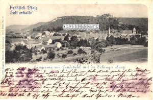 AK Panorama Landstuhl Burg Sickingen 05.08.1899 Bayern 5 Pfenning