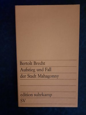 gebrauchtes Buch – Bertolt Brecht – Aufstieg und Fall der Stadt Mahagonny