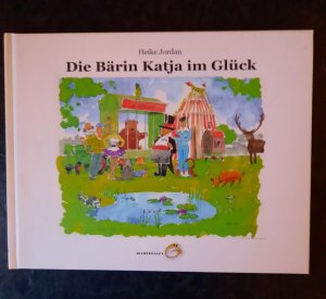 Die Bärin Katja im Glück. Aquarelle von Christoph Grundmann.